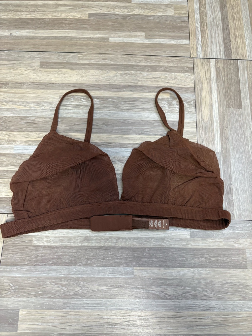 SKIMS triangle mesh bralette